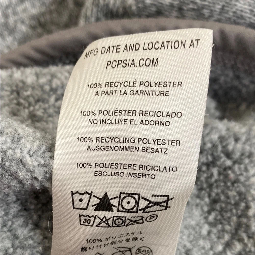 Patagonia Women's Better Sweater Fleece Gray Quarter-Zip Pullover Size M - Picture 13 of 15